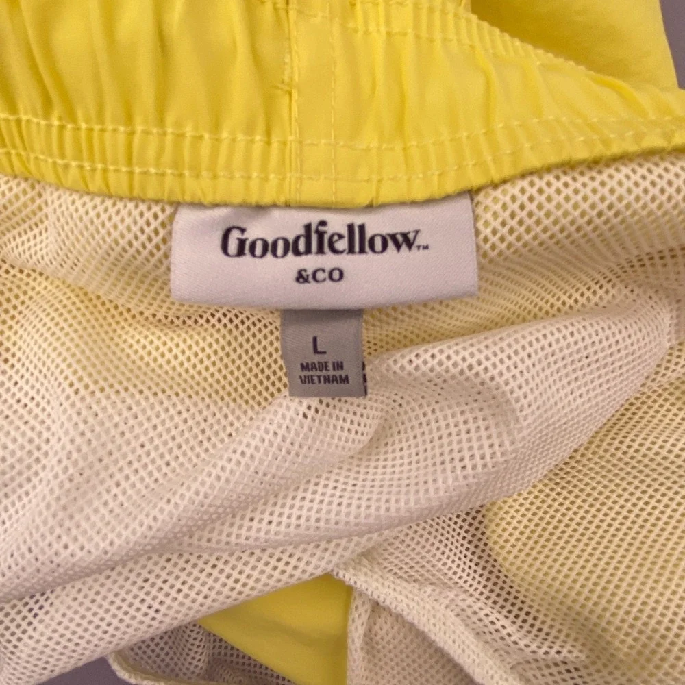 Goodfellow & Co Swim Trunks Mens L Yellow Good 7